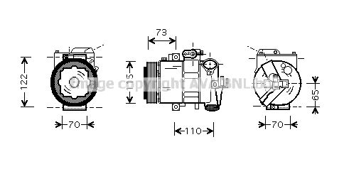 AVA QUALITY COOLING Kompresors, Gaisa kond. sistēma SAAK018